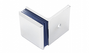 Коннектор для душевой кабины, стена-стекло 90°, 45х45 мм, цинк-хром полированный t732 PZn  купить в Челябинске Коннектор для душевой кабины, стена-стекло 90°, 45х45 мм, цинк-хром полированный t732 PZn  купить в Челябинске