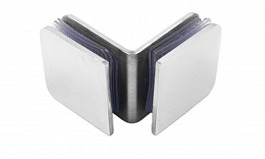 Коннектор для душевой кабины стекло-стекло 90° 45х45 мм полированный t725-2 PSS  купить в Челябинске