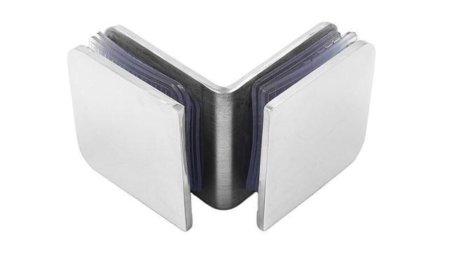 Коннектор для душевой кабины стекло-стекло 90° 45х45 мм полированный t725-2 PSS 