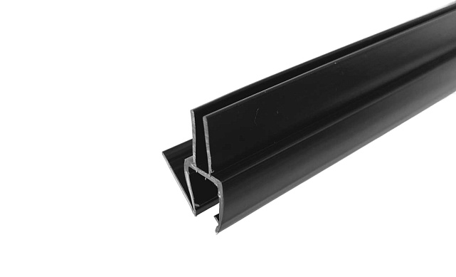 Уплотнитель для стекла 8 мм, блэк ультра - непрозрачный черный, пол-стекло 2200 мм t206-2 BL-U Уплотнитель для стекла 8 мм, блэк ультра - непрозрачный черный, пол-стекло 2200 мм t206-2 BL-U