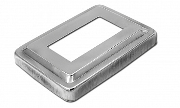 Низ стойки фигурный под трубу 31х61 мм, 105х75х0.4, высота 16 мм, полированный (AISI 304) k377 купить в Челябинске Низ стойки фигурный под трубу 31х61 мм, 105х75х0.4, высота 16 мм, полированный (AISI 304) k377 купить в Челябинске