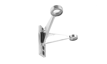 Крепление рутеля к стене, двойное, фланец с тремя отверстиями, AISI 304 k612-2 купить в Челябинске