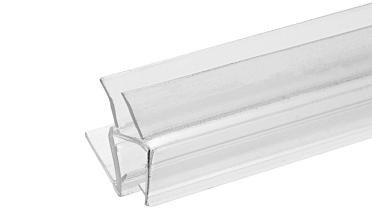 Уплотнитель пластиковый для стекла в душевую кабину 8 мм стена-стекло 2200 мм  t206 купить в Челябинске