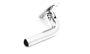 Держатель поручня выносной на стойку, с регулируемым ложементом под трубу Ø50.8 мм, полированный, (AISI 304) k261-4 купить в Челябинске Держатель поручня выносной на стойку, с регулируемым ложементом под трубу Ø50.8 мм, полированный, (AISI 304) k261-4 купить в Челябинске