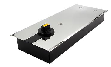 Доводчик для стеклянной двери до 100 кг EN4, напольный, 500 тыс, циклов, нержавеющая сталь AISI 304, полированная t184-3 PSS  купить в Челябинске