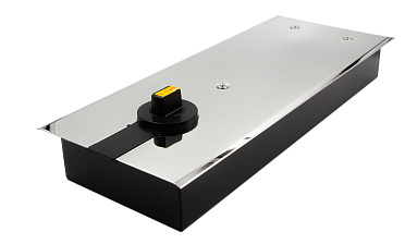 Доводчик для стеклянной двери до 100 кг EN4, напольный, 500 тыс, циклов, нержавеющая сталь AISI 304, полированная t184-3 PSS  купить в Челябинске