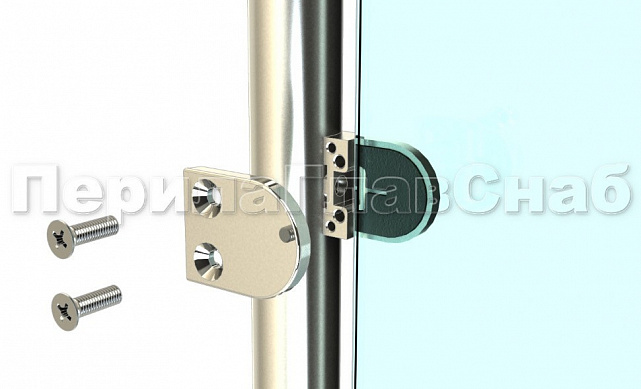 Стойка круглая Ø38.1: 2 штамп. зажимных стеклодержателя, полированная, высота 950 мм (AISI 201) k726-R 2 Стойка круглая Ø38.1: 2 штамп. зажимных стеклодержателя, полированная, высота 950 мм (AISI 201) k726-R 2