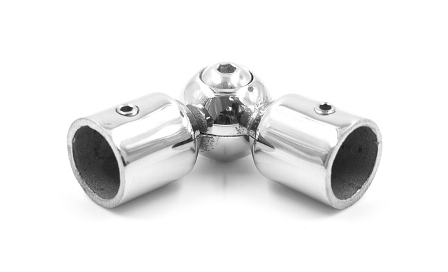 Поворот ригеля Ø12 мм, регулируемый, шаровый, внешний AISI 304 #600 k253 Поворот ригеля Ø12 мм, регулируемый, шаровый, внешний AISI 304 #600 k253