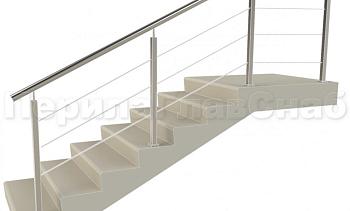 Заполнение из 3ми тросиков (тросик в оболочке) + наконечник для крыльца в Челябинске. Готовые проекты ПерилаГлавСнаб