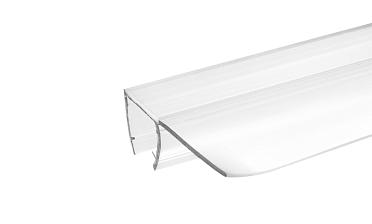 Уплотнитель для стекла 8мм, прозрачный, 90°, стекло-стекло 2,2 м., длина уса 17 мм t215-2 купить в Челябинске