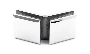 Коннектор для душевой кабины стекло-стекло 135° 45х45 мм латунь-хром t736 PC купить в Челябинске