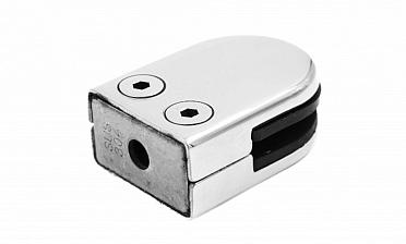 Стеклодержатель штампованный, под стекло 8 мм (4+4 мм), на плоскость 40х22х53 полированный (AISI 304) k039 купить в Челябинске