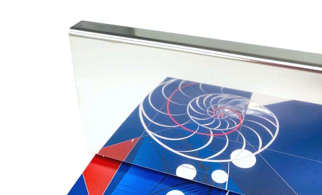 Тыльная накладка из полированной нержавейки на профиль т100 15.5х101 мм длина 2 м т100-12  2