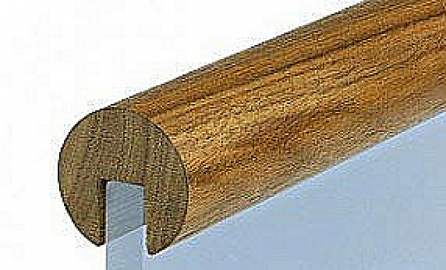 Поручень деревянный из Ясеня Ø50мм С ПАЗОМ, премиум Ф-1630 Поручень деревянный из Ясеня Ø50мм С ПАЗОМ, премиум Ф-1630