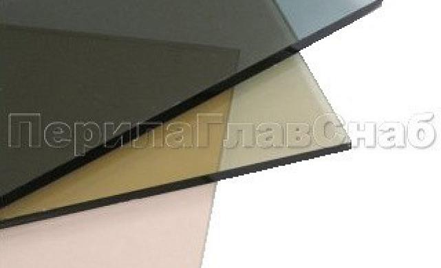 Стекло ромбы 10 мм, бронза, без вырезов С-8030