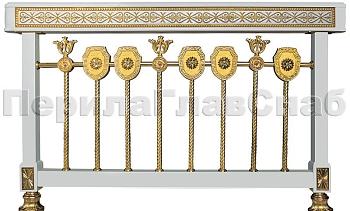 Латунные ограждения лестниц серия – Палладий XL01-1 в Челябинске. Готовые проекты ПерилаГлавСнаб