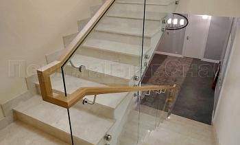 Цельностеклянные ограждения на несущем стекле в Челябинске. Готовые проекты ПерилаГлавСнаб