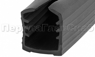 Уплотнитель в поручень с пазом 27х30 для стекла 10 мм, EPDM Фk305 купить в Челябинске Уплотнитель в поручень с пазом 27х30 для стекла 10 мм, EPDM Фk305 купить в Челябинске