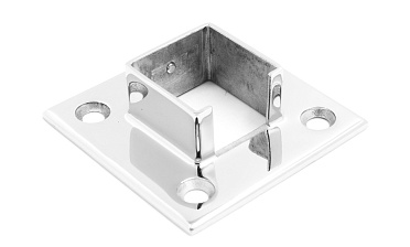 Фланец для трубы с пазом 40х40 мм, полированный, литой (AISI 304) k554 купить в Челябинске Фланец для трубы с пазом 40х40 мм, полированный, литой (AISI 304) k554 купить в Челябинске