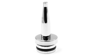 Наконечник палец (солдатик) с системой фиксации из алюминия в стойке Ø38.1х1.5 мм, полированный, нержавеющий (AISI 304) k041-2 купить в Челябинске