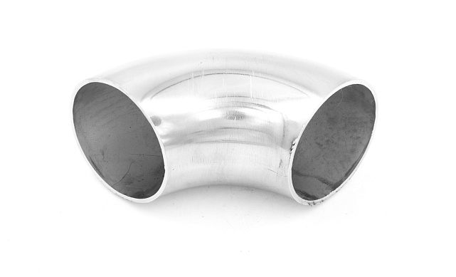 Отвод поручня под сварку Ø42.4 мм, 90°, полированный, (AISI 201) k346-3 Отвод поручня под сварку Ø42.4 мм, 90°, полированный, (AISI 201) k346-3