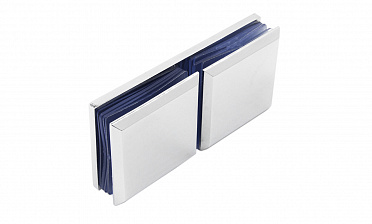 Коннектор для душевой кабины стекло-стекло 180° 45х45 мм цинк-хром полированный t734 PZn купить в Челябинске Коннектор для душевой кабины стекло-стекло 180° 45х45 мм цинк-хром полированный t734 PZn купить в Челябинске