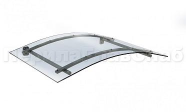 Навес гнутый из поликарбоната- вариант 2 купить в Челябинске