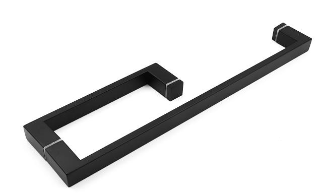 Ручка полотенцесушитель 25*10*200*450, черная t625 Bl