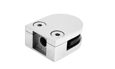 Стеклодержатель литой с вставками под стекло 8-10 мм, 4+4 мм, на плоскость 40х22х50, полированный (AISI 304) k002-10 купить в Челябинске Стеклодержатель литой с вставками под стекло 8-10 мм, 4+4 мм, на плоскость 40х22х50, полированный (AISI 304) k002-10 купить в Челябинске