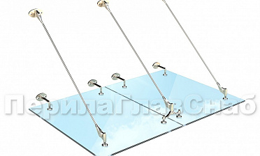 Комплект фурнитуры для козырька 1200х1800 (на вантах/тягах) k671-12-18 купить в Челябинске Комплект фурнитуры для козырька 1200х1800 (на вантах/тягах) k671-12-18 купить в Челябинске