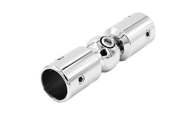 Соединитель труба-труба, шарнирный, цинк-хром полированный t915 PZn купить в Челябинске