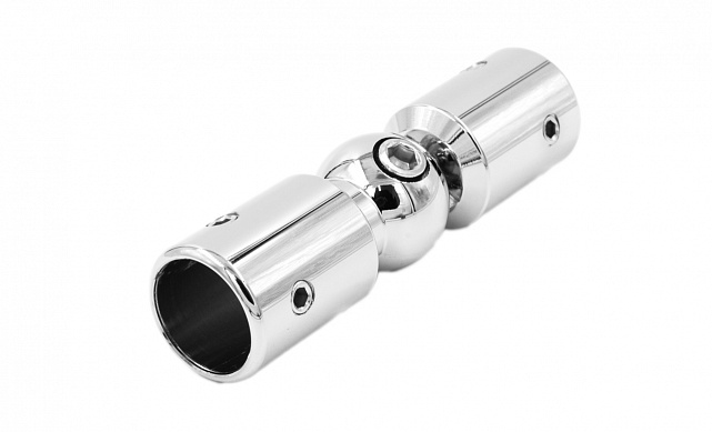 Соединитель труба-труба, шарнирный, цинк-хром полированный t915 PZn Соединитель труба-труба, шарнирный, цинк-хром полированный t915 PZn