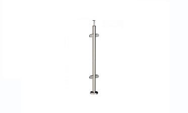 Стойка круглая Ø38.1: 4 штамп. стеклодержателя, полированная, высота 950 мм (AISI 201) k728 купить в Челябинске
