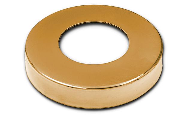 Низ стойки Ø50.8 мм, S=0.8 мм, 100х18 мм, золото k217-88