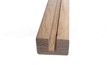 Дубовый поручень 60х40 некрашеный С ПАЗОМ, Премиум Ф-1221 купить в Челябинске