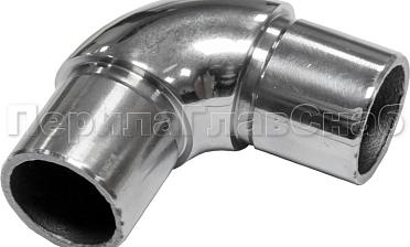 Отвод трубы Ø25.4 мм с установочными кольцами, полированный (AISI 304) k325 купить в Челябинске