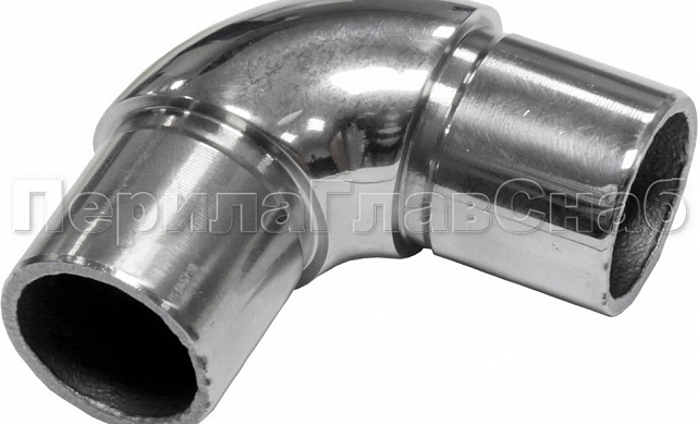 Отвод трубы Ø25.4 мм с установочными кольцами, полированный (AISI 304) k325 Отвод трубы Ø25.4 мм с установочными кольцами, полированный (AISI 304) k325