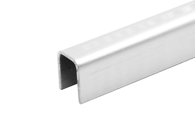 Профиль П-образный t=1,5 мм под стекло 20 мм, шлифованный, длина 2000 мм AISI 304 Ф-1148 Профиль П-образный t=1,5 мм под стекло 20 мм, шлифованный, длина 2000 мм AISI 304 Ф-1148