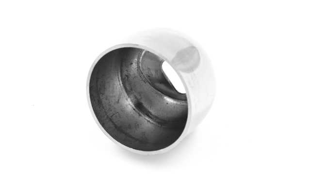 Наконечник штампованный, под 90°, Ø25/38х0.6 AISI 201 полированный k071-4 2 Наконечник штампованный, под 90°, Ø25/38х0.6 AISI 201 полированный k071-4 2