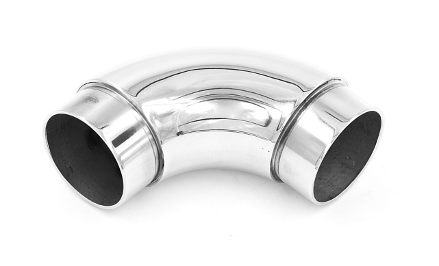 Отвод поручня под Ø42.4х1.5 мм, 90°, литой, полированный, с вставками (AISI 201) k383-3 Отвод поручня под Ø42.4х1.5 мм, 90°, литой, полированный, с вставками (AISI 201) k383-3