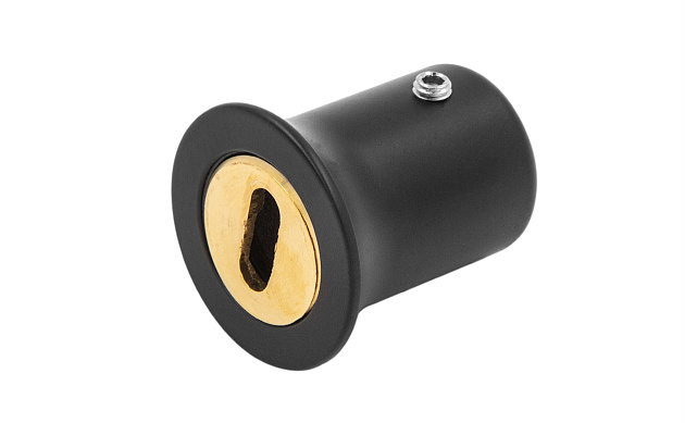 Соединитель стена-труба 19 мм, цинк, черный t907 BZn   Соединитель стена-труба 19 мм, цинк, черный t907 BZn