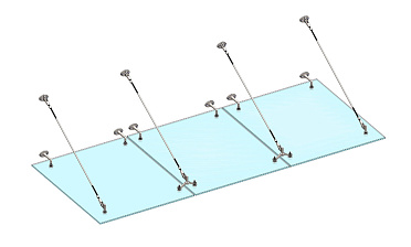 Комплект фурнитуры для козырька 1500х3700 (на вантах/тягах) k671-15-37 купить в Челябинске Комплект фурнитуры для козырька 1500х3700 (на вантах/тягах) k671-15-37 купить в Челябинске