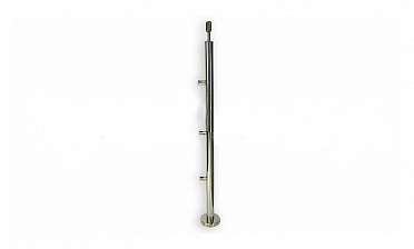 Стойка круглая Ø38.1: 3 ригеледержателя, полированная, высота 950 мм (AISI 304) k713 купить в Челябинске Стойка круглая Ø38.1: 3 ригеледержателя, полированная, высота 950 мм (AISI 304) k713 купить в Челябинске