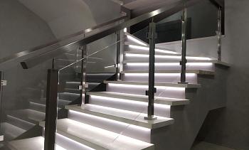 Ограждения из нержавейки со стеклом в Челябинске. Готовые проекты ПерилаГлавСнаб