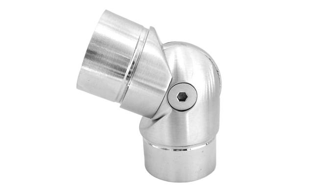 Поворот литой, внутренний, шарнирный, под Ø50.8х1.5 мм, шлифованный, AISI 304 Фk011-6