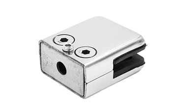 Стеклодержатель штампованный, под стекло 10 мм (5+5 мм), на плоскость 40х24х48 полированный (AISI 304) k352-10 купить в Челябинске Стеклодержатель штампованный, под стекло 10 мм (5+5 мм), на плоскость 40х24х48 полированный (AISI 304) k352-10 купить в Челябинске