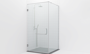 Комплект фурнитуры для душевой перегородки на профиле с угловой штангой t551-1 купить в Челябинске