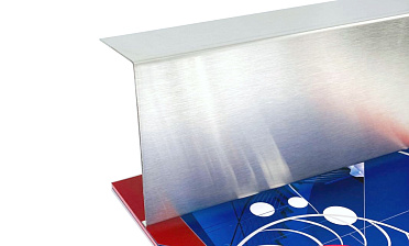 Накладка для крепления (тыльная/лицевая) из шлифованной нержавейки 1.0 мм длина 2,0 м k601-24 купить в Челябинске Накладка для крепления (тыльная/лицевая) из шлифованной нержавейки 1.0 мм длина 2,0 м k601-24 купить в Челябинске