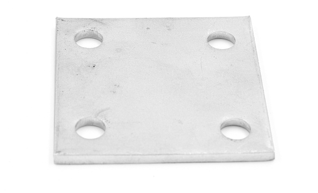 Фланец стойки 71х71х5 (4.3), AISI 304, 4 отв. М10 k115-4  2 Фланец стойки 71х71х5 (4.3), AISI 304, 4 отв. М10 k115-4  2