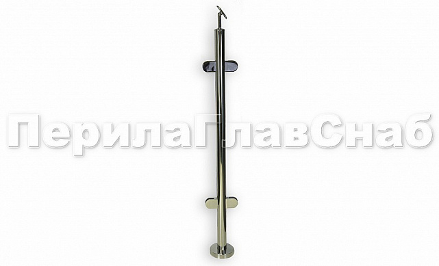 Стойка круглая Ø38.1: 4 литых зажимных стеклодержателя, полированная, высота 950 мм (AISI 304) k724 2 Стойка круглая Ø38.1: 4 литых зажимных стеклодержателя, полированная, высота 950 мм (AISI 304) k724 2